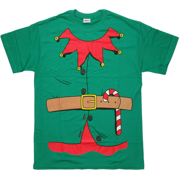 Elf Size Christmas Tee Shirt 18 inch American Boy Doll Ringer T-Shirt